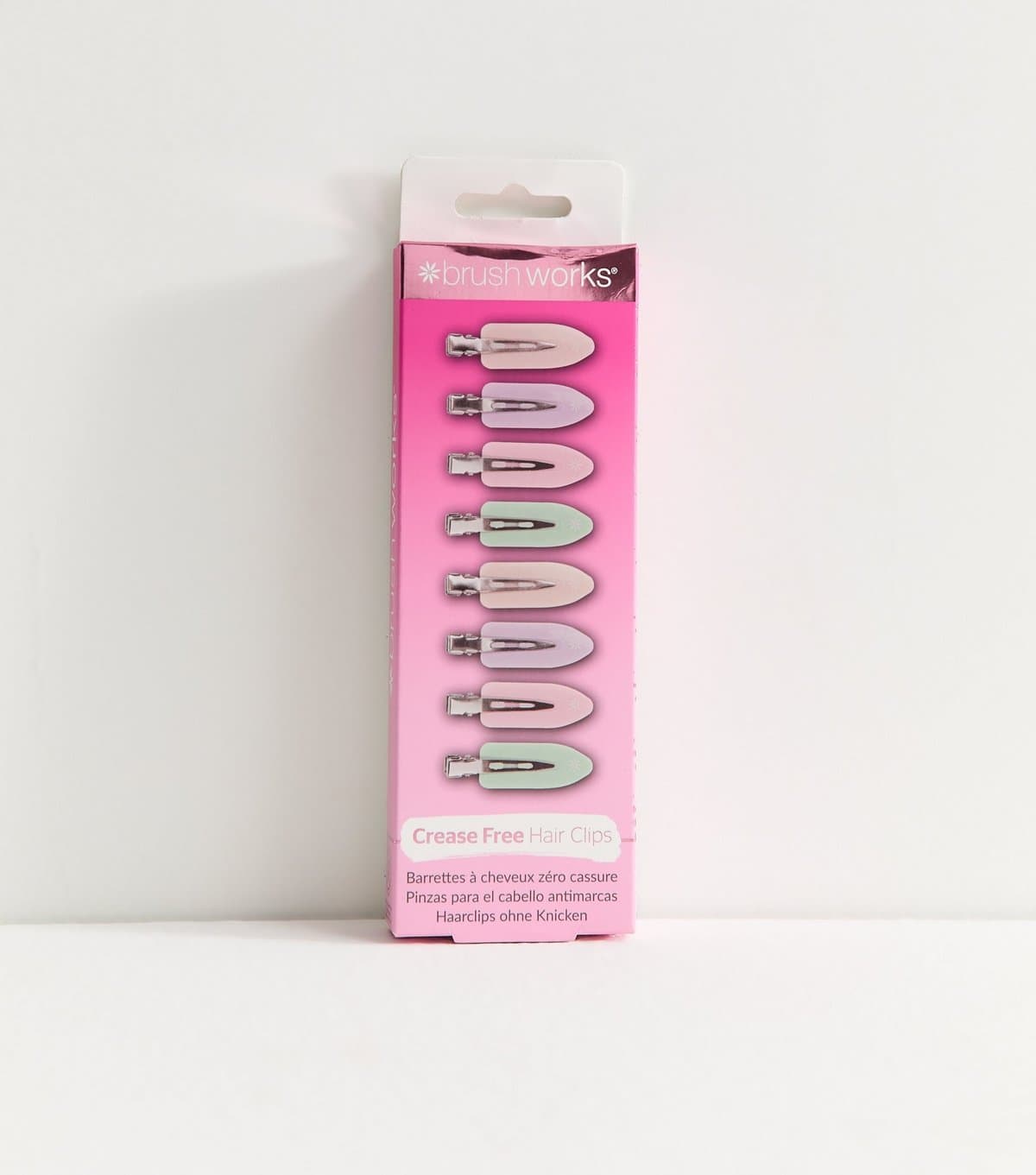 Brushworks Bruchworks Pack of 8 Multicolour Pastel Setting Clips Brushworks New Look