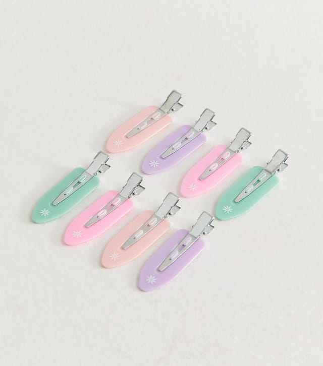 Brushworks Bruchworks Pack of 8 Multicolour Pastel Setting Clips Brushworks New Look - 2