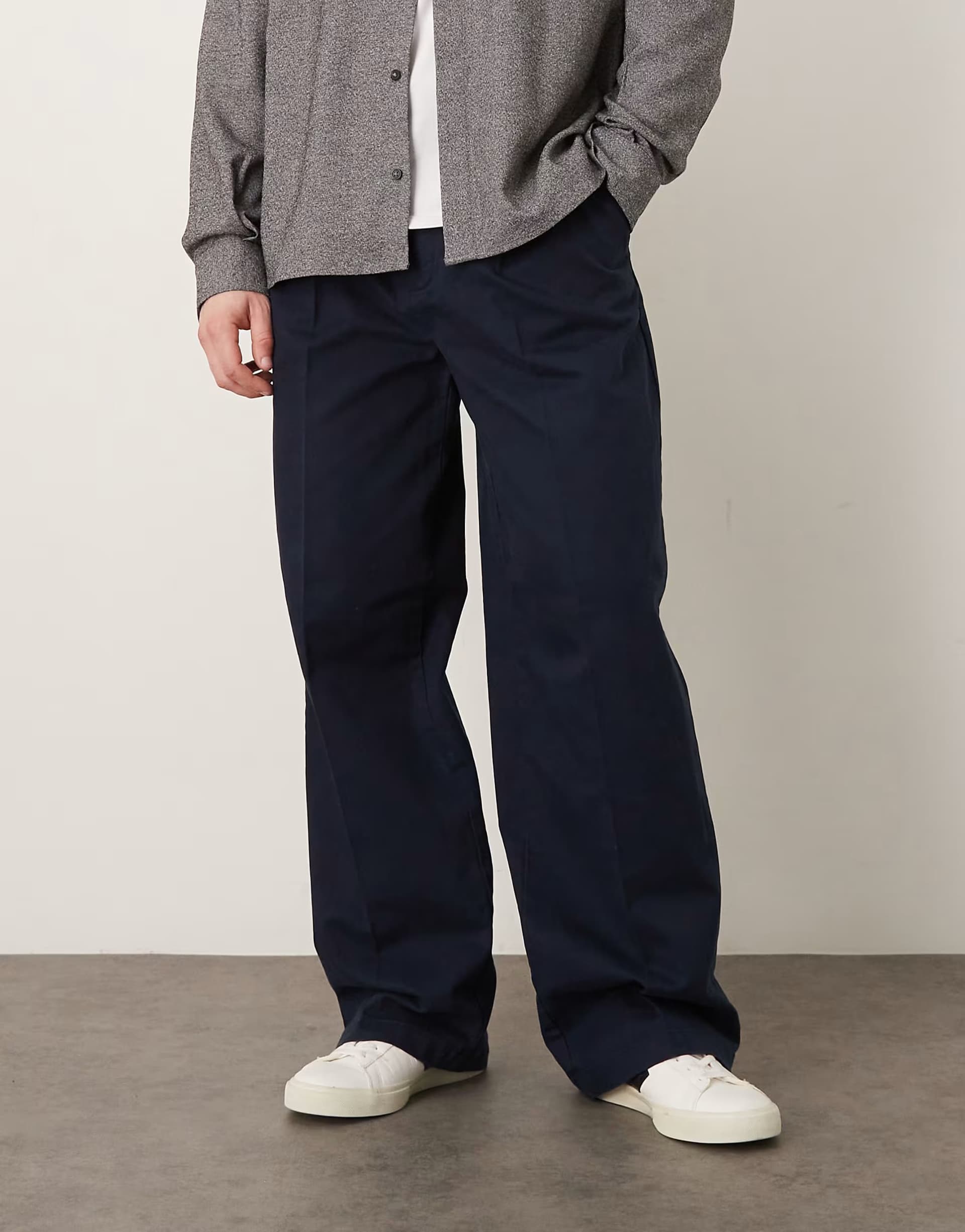 ASOS Calvin Klein Jeans 90s straight chino trousers in navy