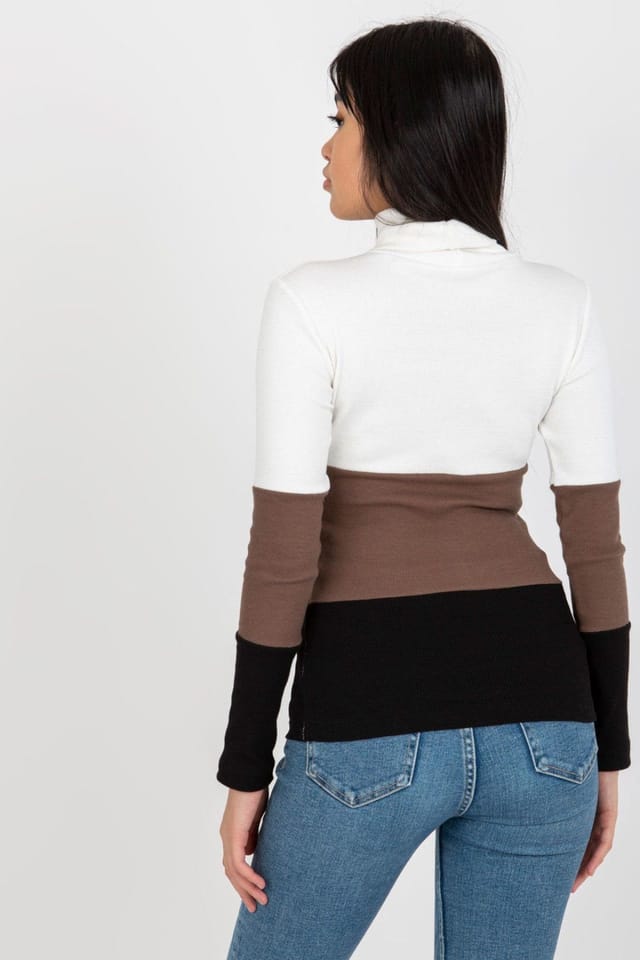 Love Lace Love Lace Women's Ribbed Long Sleeve Turtleneck Sweater Style 175119 in Black - 3