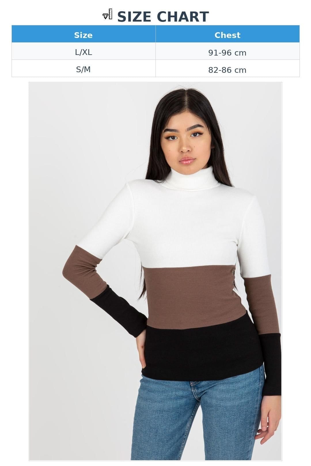 Love Lace Love Lace Women's Ribbed Long Sleeve Turtleneck Sweater Style 175119 in Black - 4