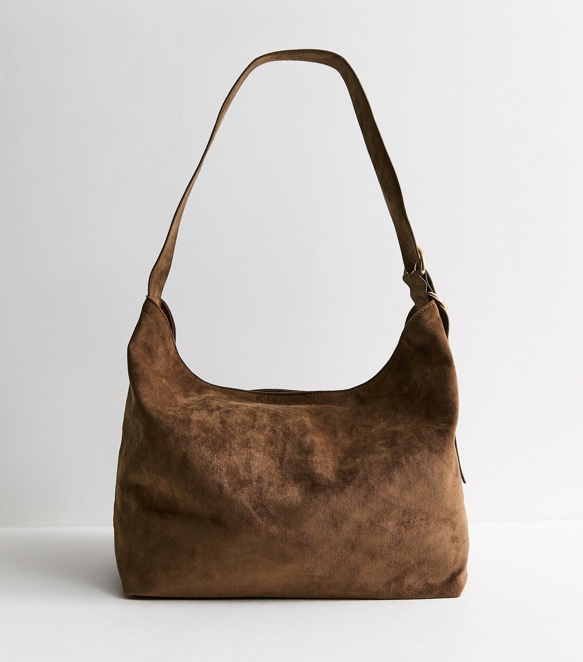 New Look Camel Faux Suede Ring Detail Hobo Shoulder Bag New Look - 4