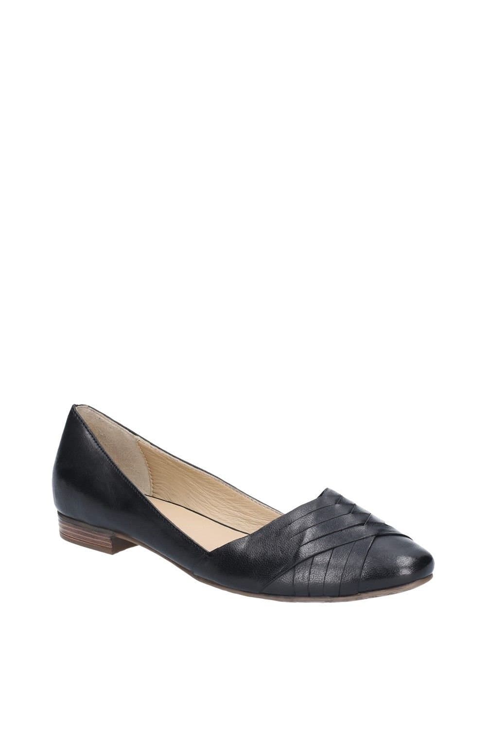 Hush Puppies Hush Puppies Black Leather Ballet Flats