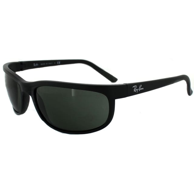 Ray-Ban Ray-Ban Men's Wrap Black Matt Black Green Predator 2 2027 Sunglasses - 2