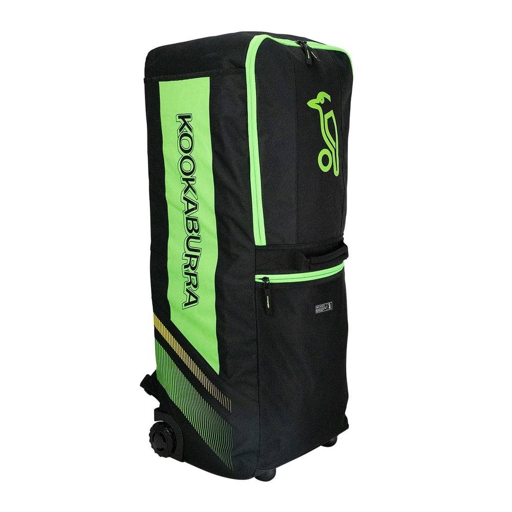 Kookaburra Kookaburra Men's WD4000 Cricket Wheelie Duffle Bag in True Black - 1