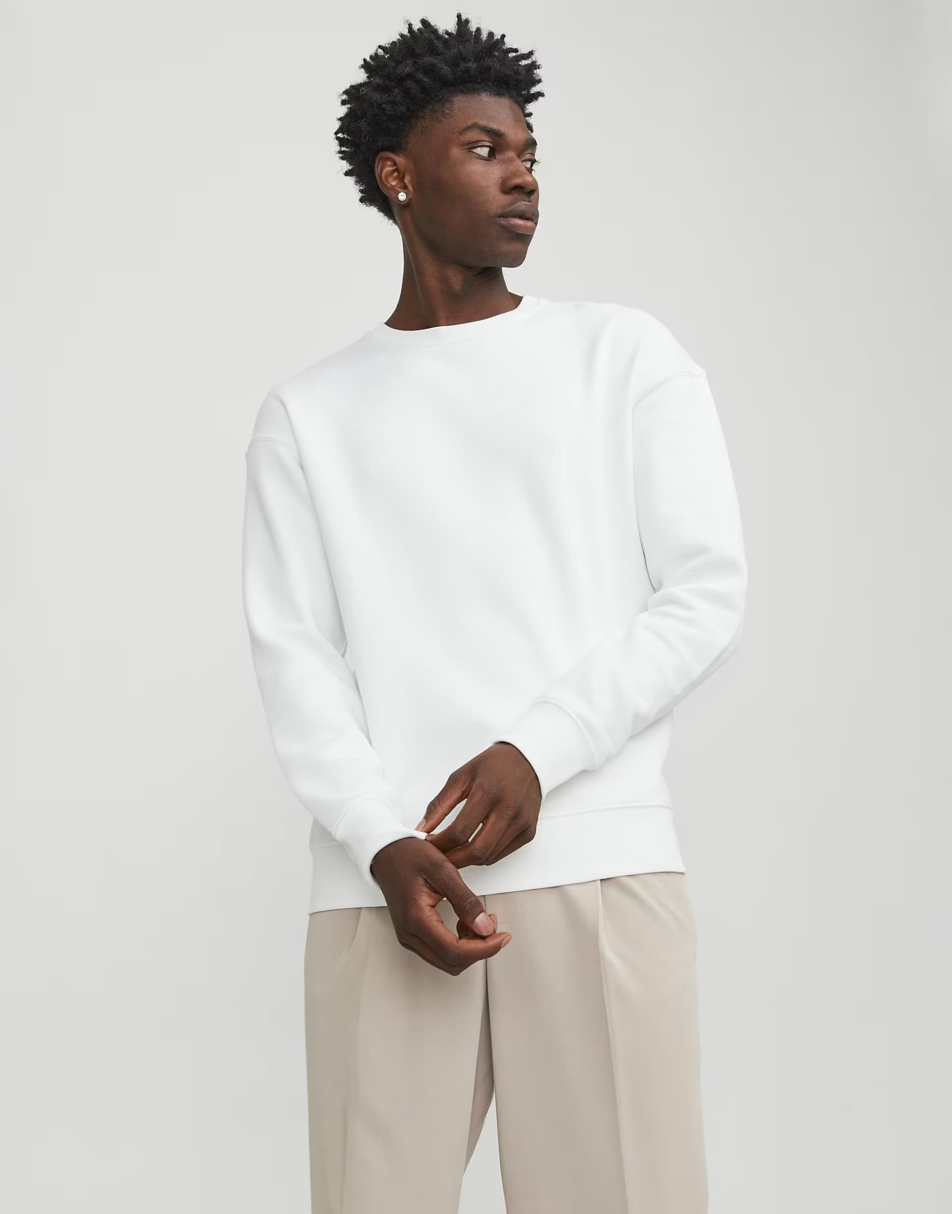 ASOS ASOS White Cotton Sweatshirt