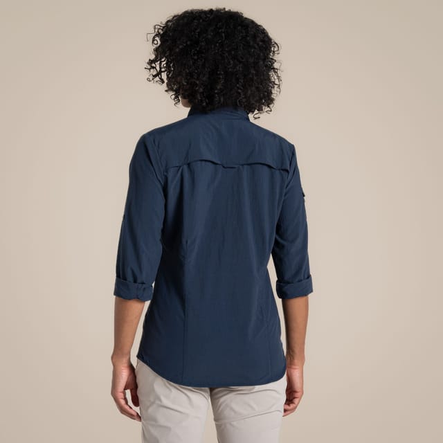 Craghoppers Craghoppers Women's Nosilife Adventure' Long Sleeved Shirt With Insect Repellent Technology in Navy - 2