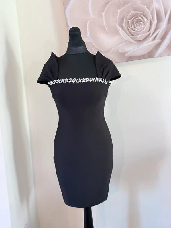 River Island River Island Embellished Bandage Mini party evening Dress RRP £69 - 1
