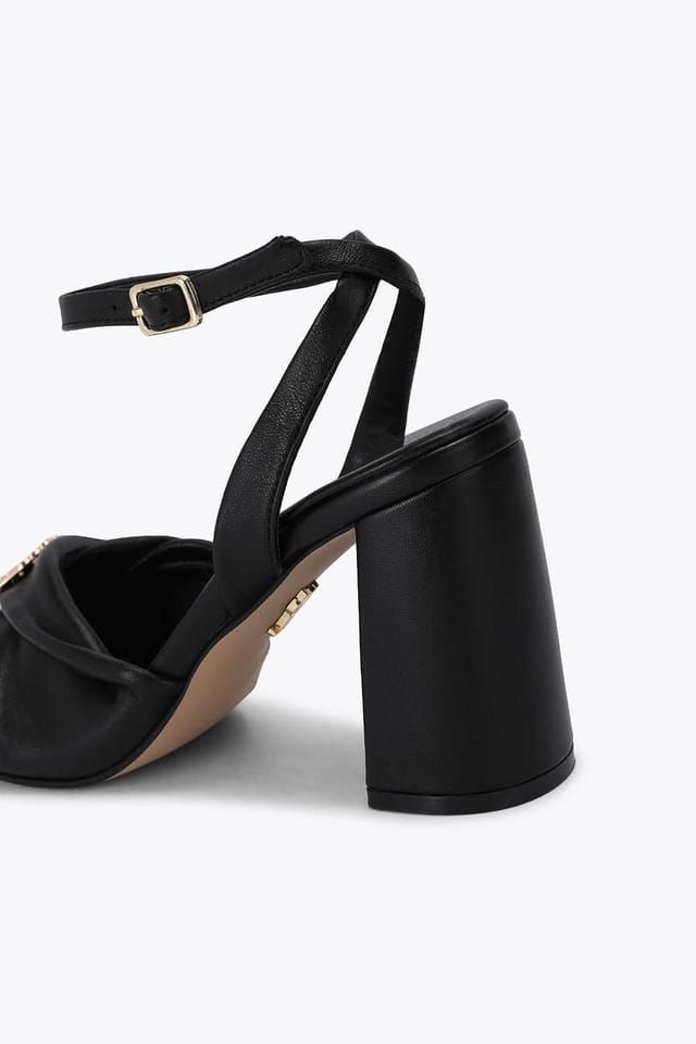 Steve Madden STEVE MADDEN Women's 'Montage Black Leather' Heels - 3