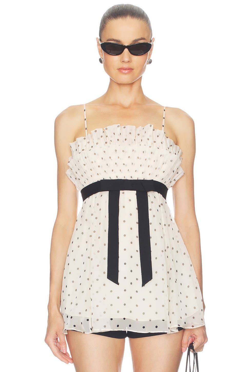 revolve Pleated Frill Cami Top