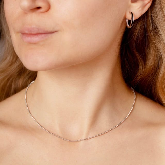 Gold Trip Gold Trip Women's Beaded Necklace in Silver - 2