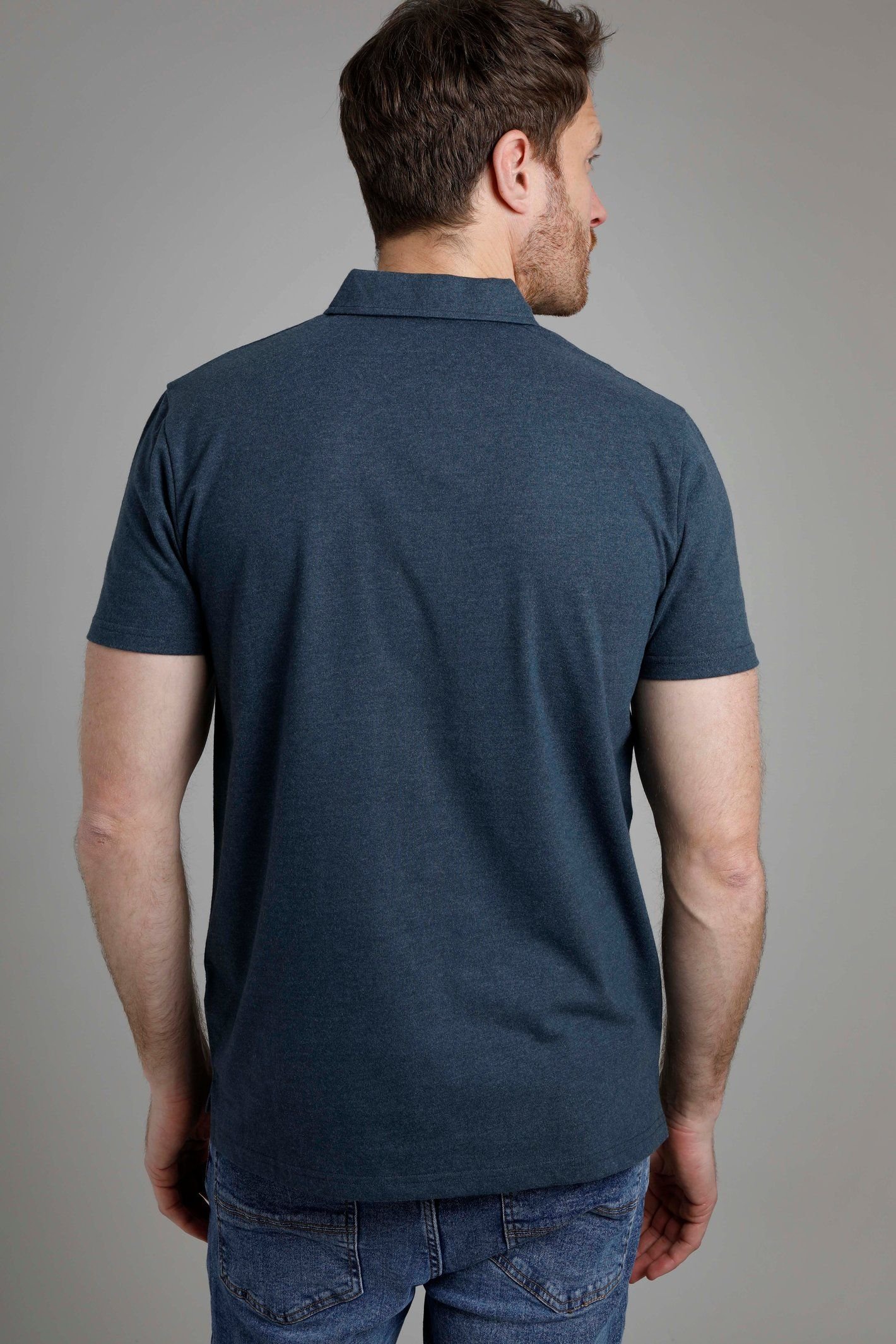 Weird Fish Weird Fish Men's Jetstream Polo Shirt in Navy - 3