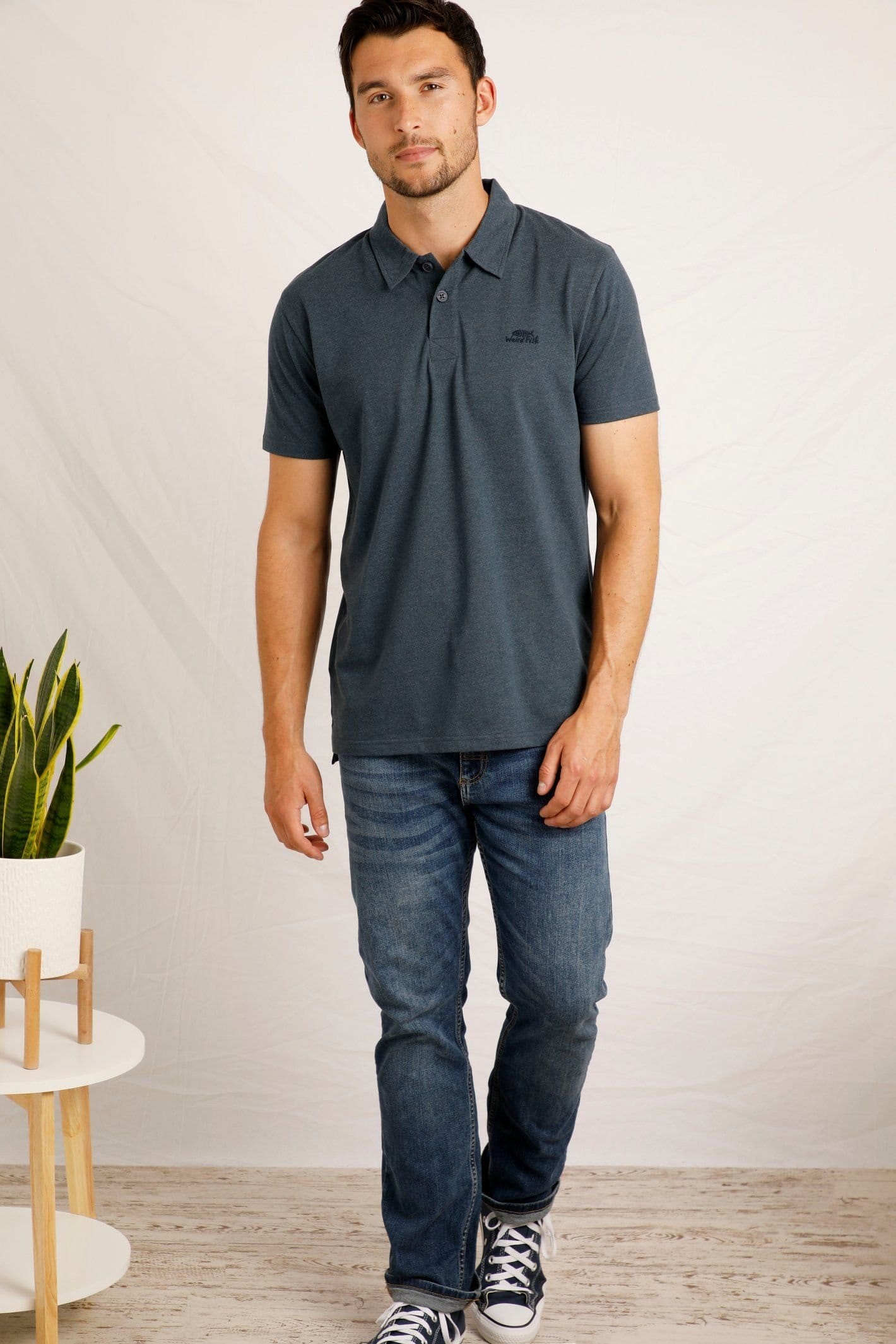 Weird Fish Weird Fish Men's Jetstream Polo Shirt in Navy - 4