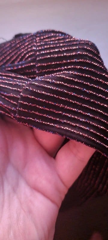 New Look Black & Gold Ribbed Metallic Dress Size 12