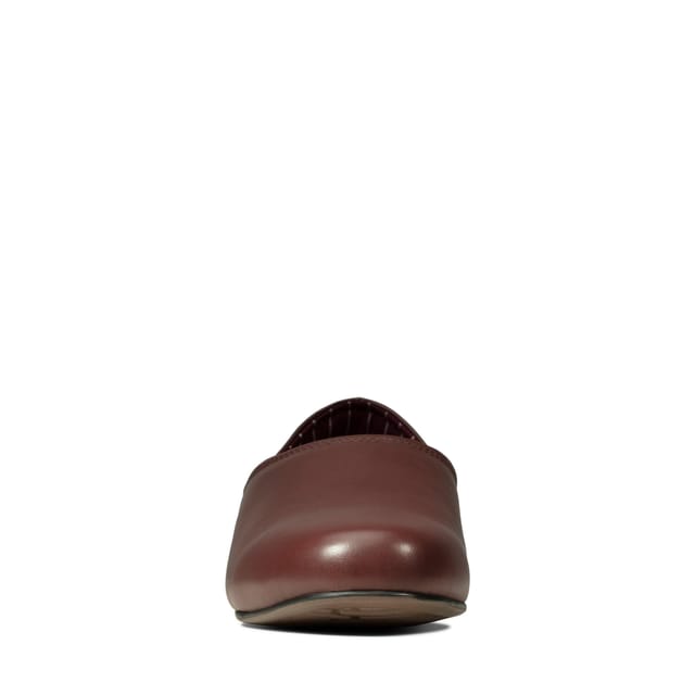 Clarks Clarks Men's Harston Elite Slipper Burgundy Leather Slip Ons, Slippers in Red - 3