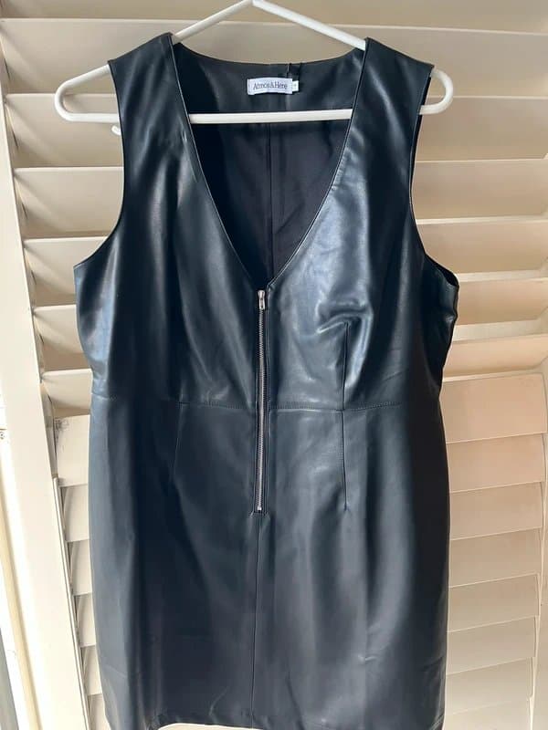 Atmoshere Faux Leather Mini Dress