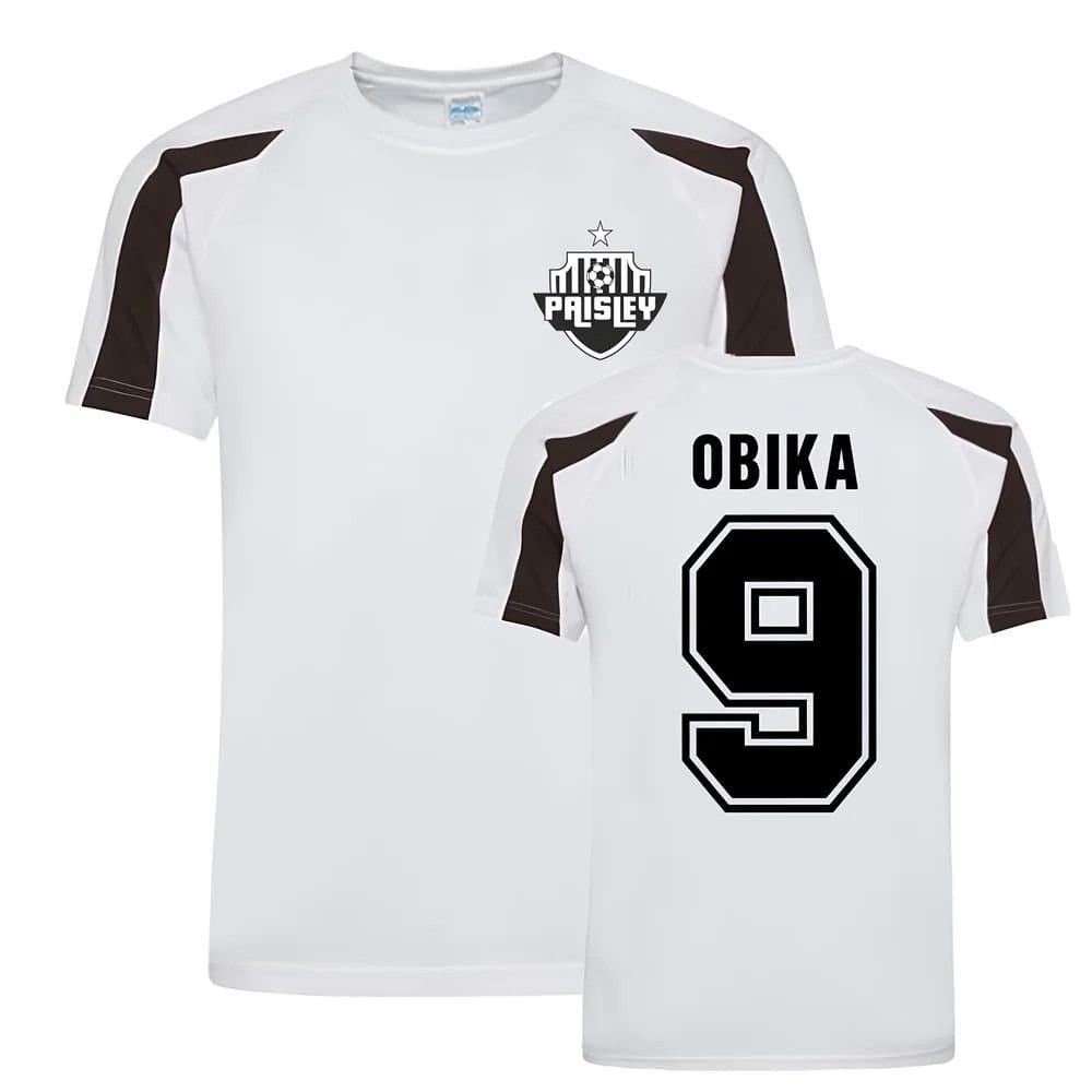 St Mirren St Mirren Men's Jonathan Obika Sports Training Jersey in White