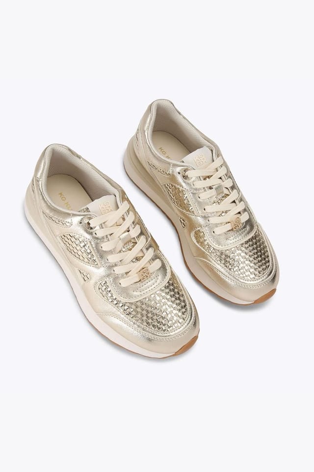 KG Kurt Geiger KG Kurt Geiger Women's 'Lyric Weave' Trainers in Gold - 2