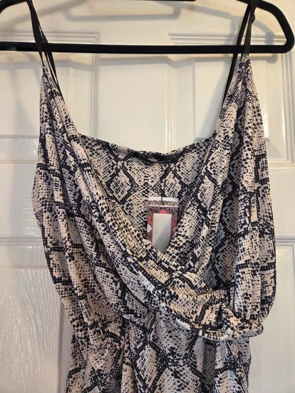 Boohoo Snake Print Bodysuit
