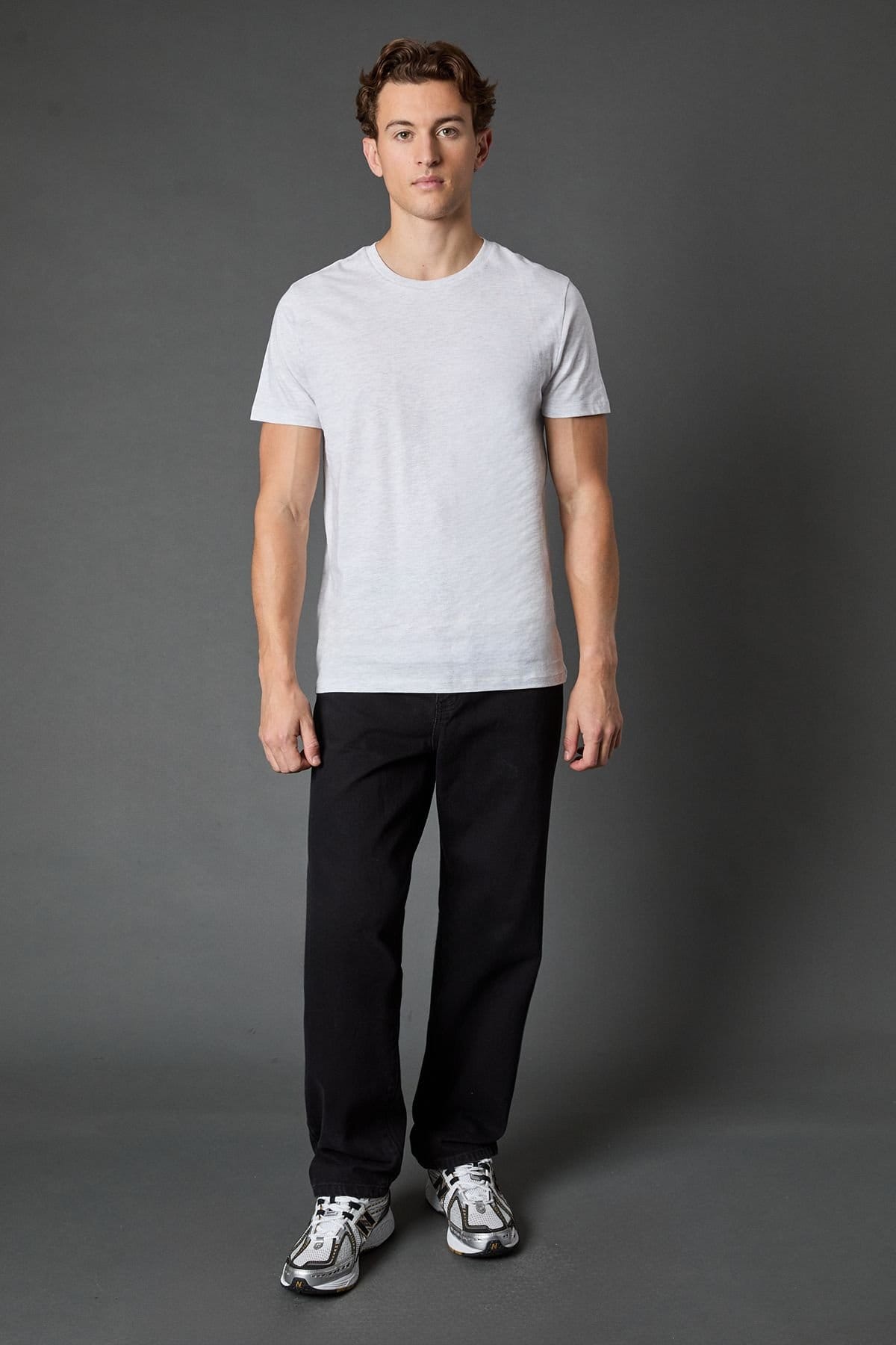 Burton Burton Men's Light Grey 3 Pack Crew Neck T-Shirt - 4