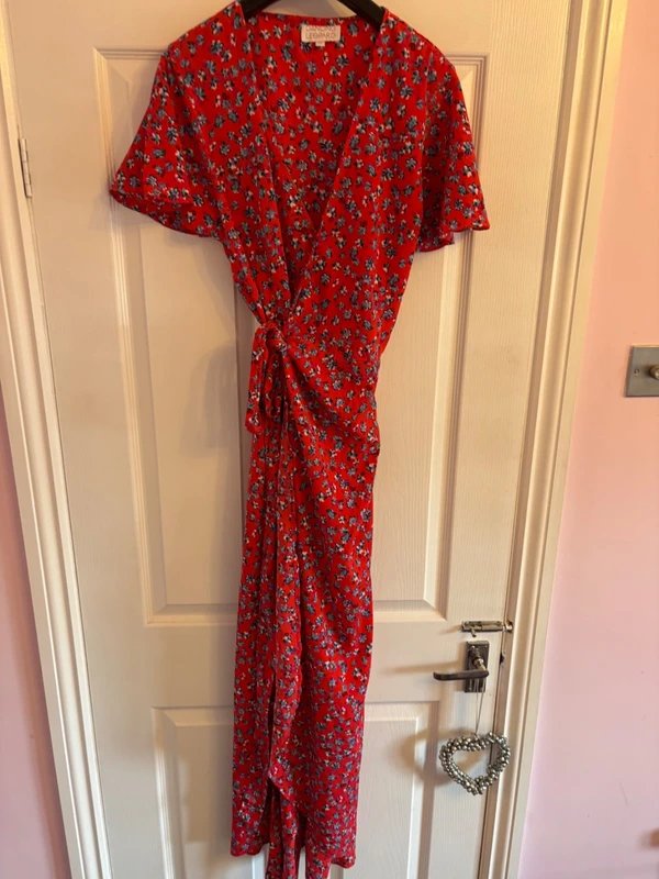 Dancing Leopard Dancing leopard plunge wrap midi wedding party holiday 14 same day post - 1