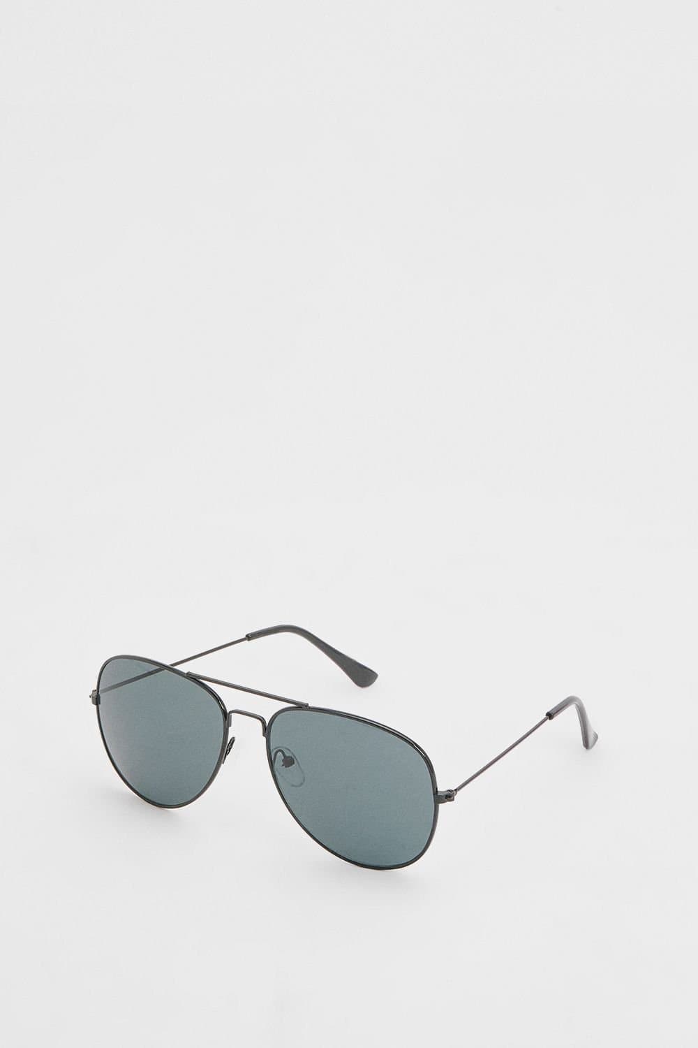 Burton Burton Men's Black Classic Aviator Style Sunglasses