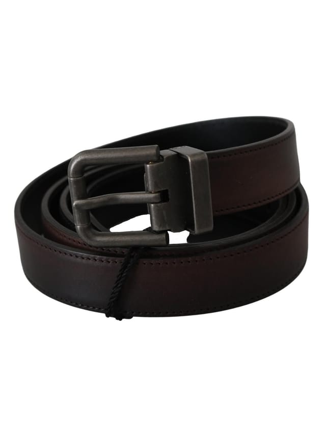 Dolce & Gabbana Dolce & Gabbana Men's Elegant Leather Belt in Classic Brown - 2