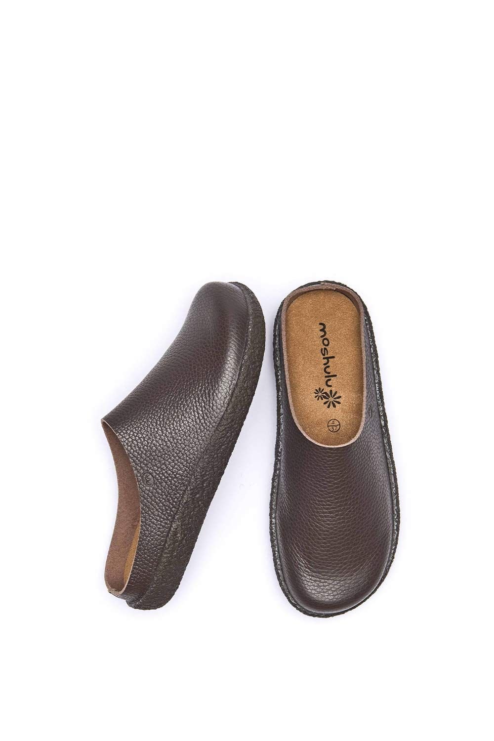 Moshulu Moshulu Women's 'Pevensey' Unlined Leather Clogs in Dark Brown - 2