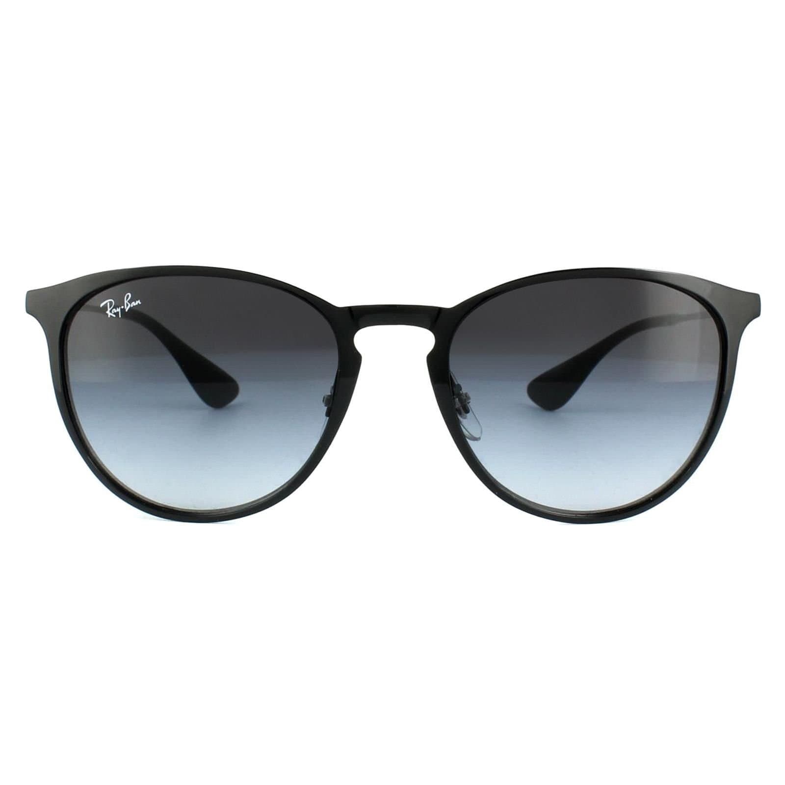 Ray-Ban Ray-Ban Women's Round Black Grey Gradient Erika Metal 3539 Sunglasses
