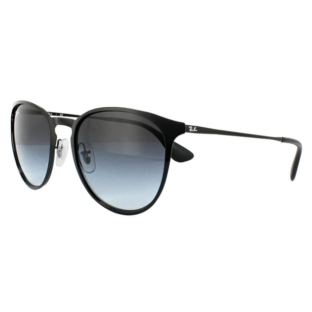 Ray-Ban Ray-Ban Women's Round Black Grey Gradient Erika Metal 3539 Sunglasses - 2
