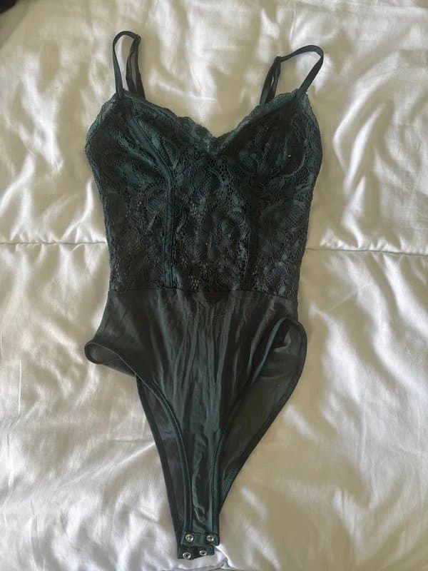 New Look green lace bodysuit