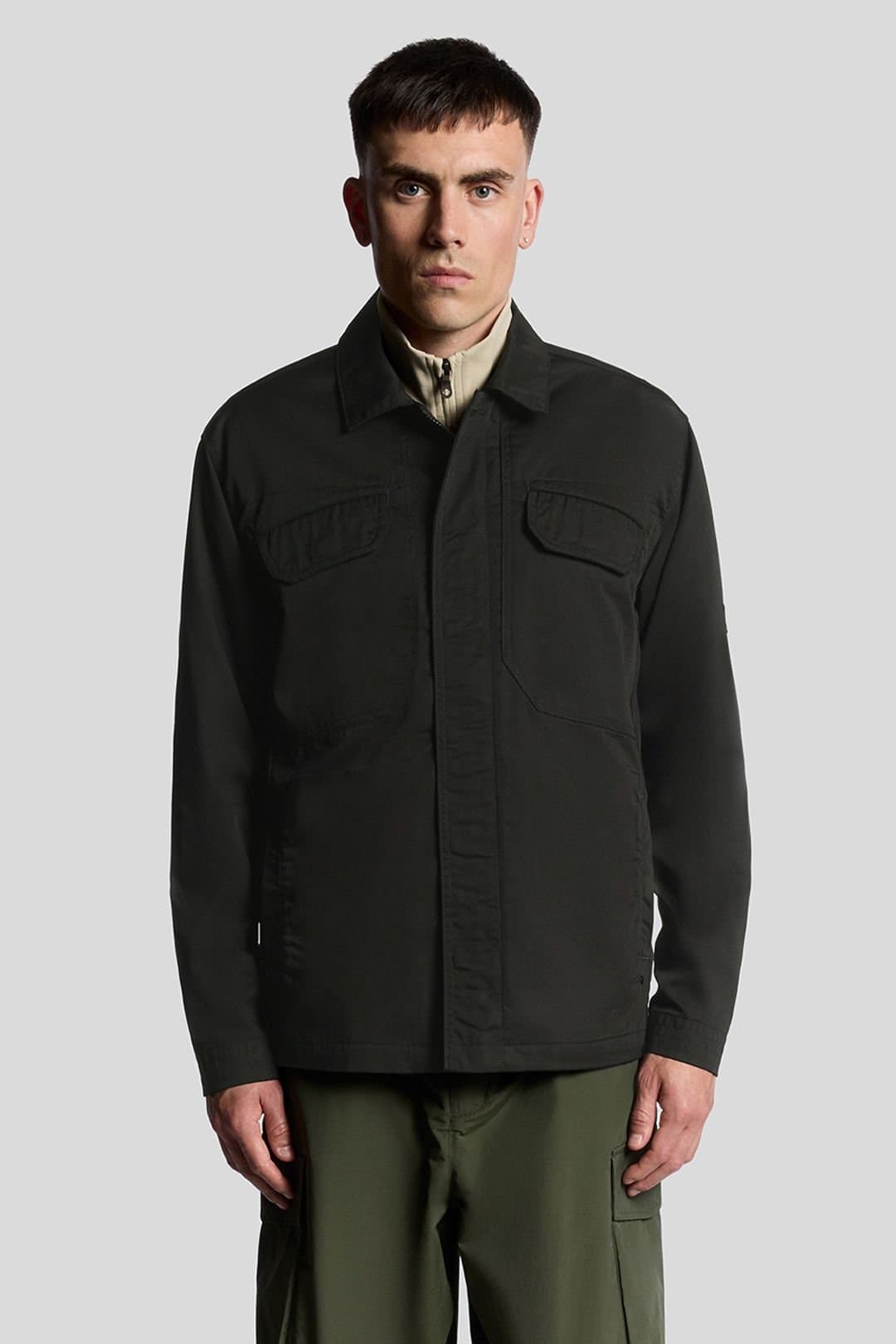 Lyle & Scott Lyle & Scott Men's Multi Pocket Overshirt Jet Black