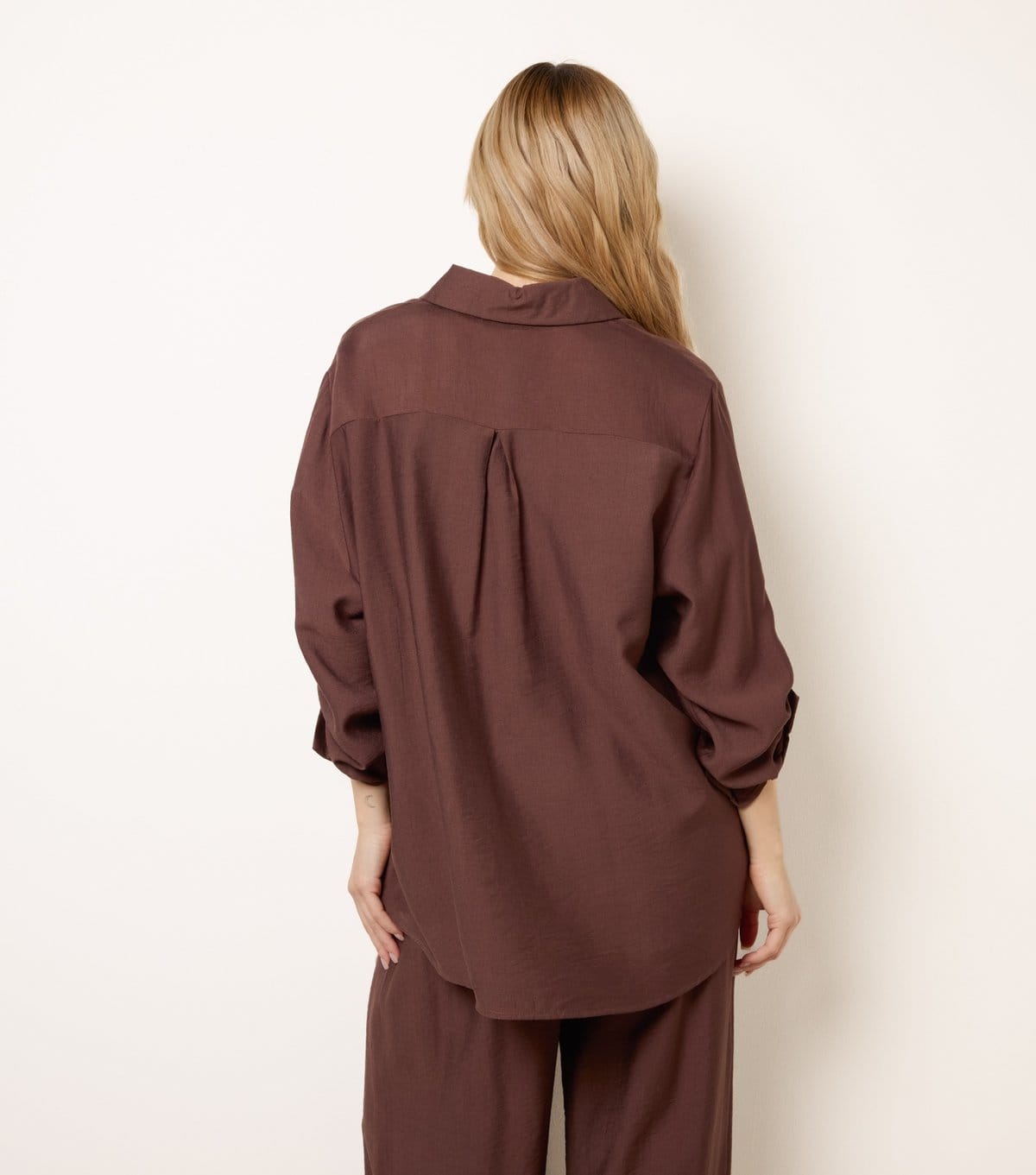 Blue Vanilla Women's Dark Brown Floral Embroidered Shirt Blue Vanilla New Look - 4