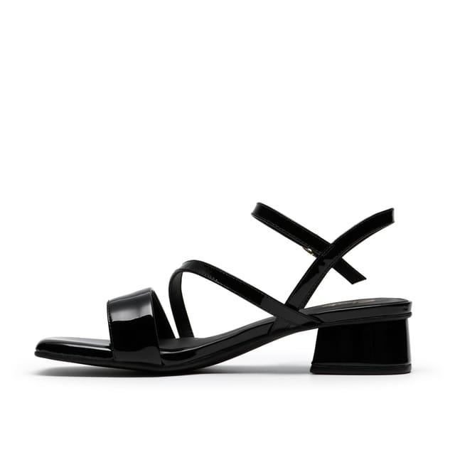 Clarks Clarks Women's Serina35 Strap Black Patent Heeled Sandals - 2