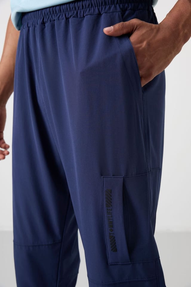 Tommy Life Tommy Life Men's Solid Pull-on Sweatpants in Navy - 2