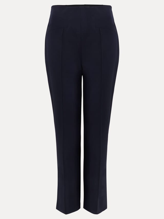 Phase Eight Phase Eight Women's Miah High Rise Cropped Trousers in Dark Navy - 2