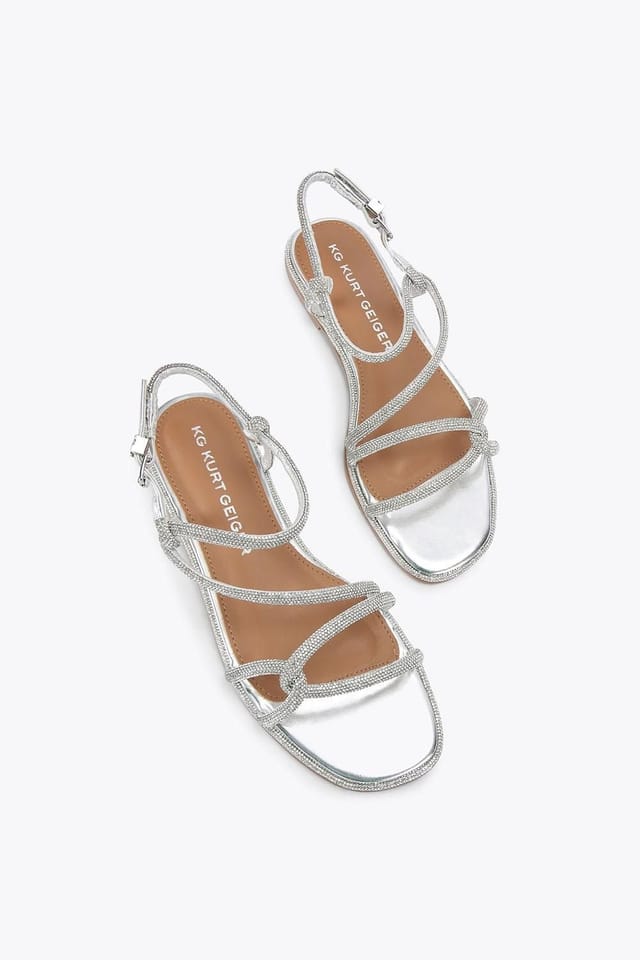 KG Kurt Geiger KG Kurt Geiger Women's 'Priya' Flats in Silver - 2