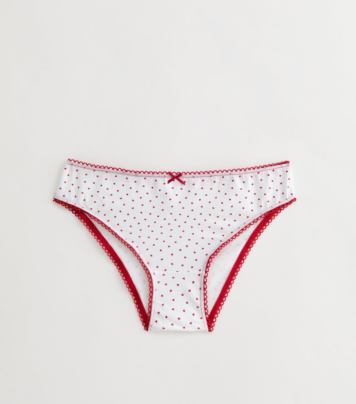 New Look Girls' White Hearts Briefs New Look