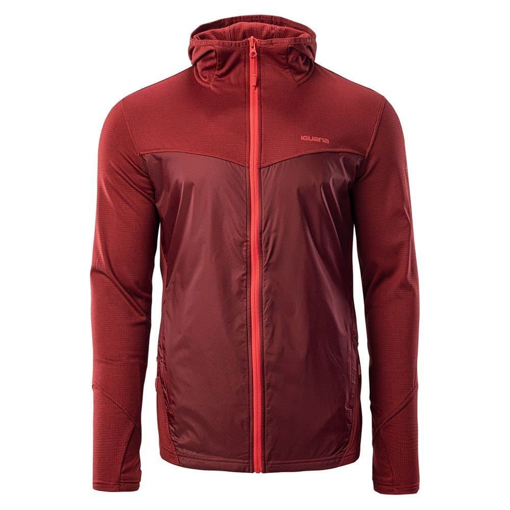 Iguana Iguana Men's Scone Full Zip Hoodie in Red