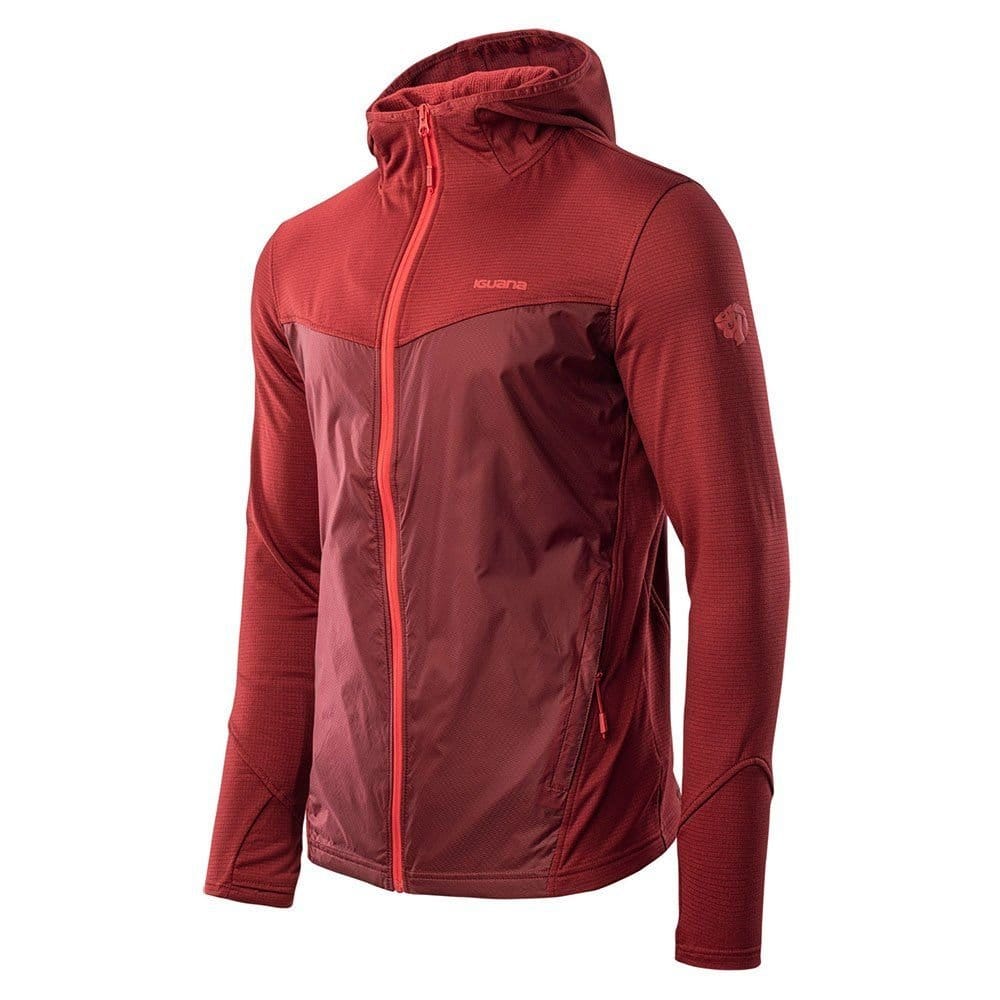 Iguana Iguana Men's Scone Full Zip Hoodie in Red - 4