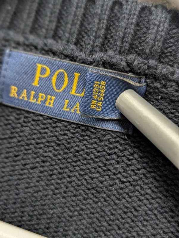 Polo Ralph Lauren Ralph Lauren Jumper Mens Large Navy Blue American Flag Sweater USA Knit Crewneck