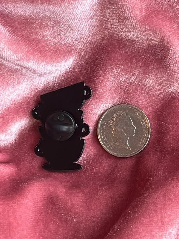 we are all mad here We Are All Mad Here Colourful Alice In Wonderland Teacups Cute Cartoon Collectors Pin Badge