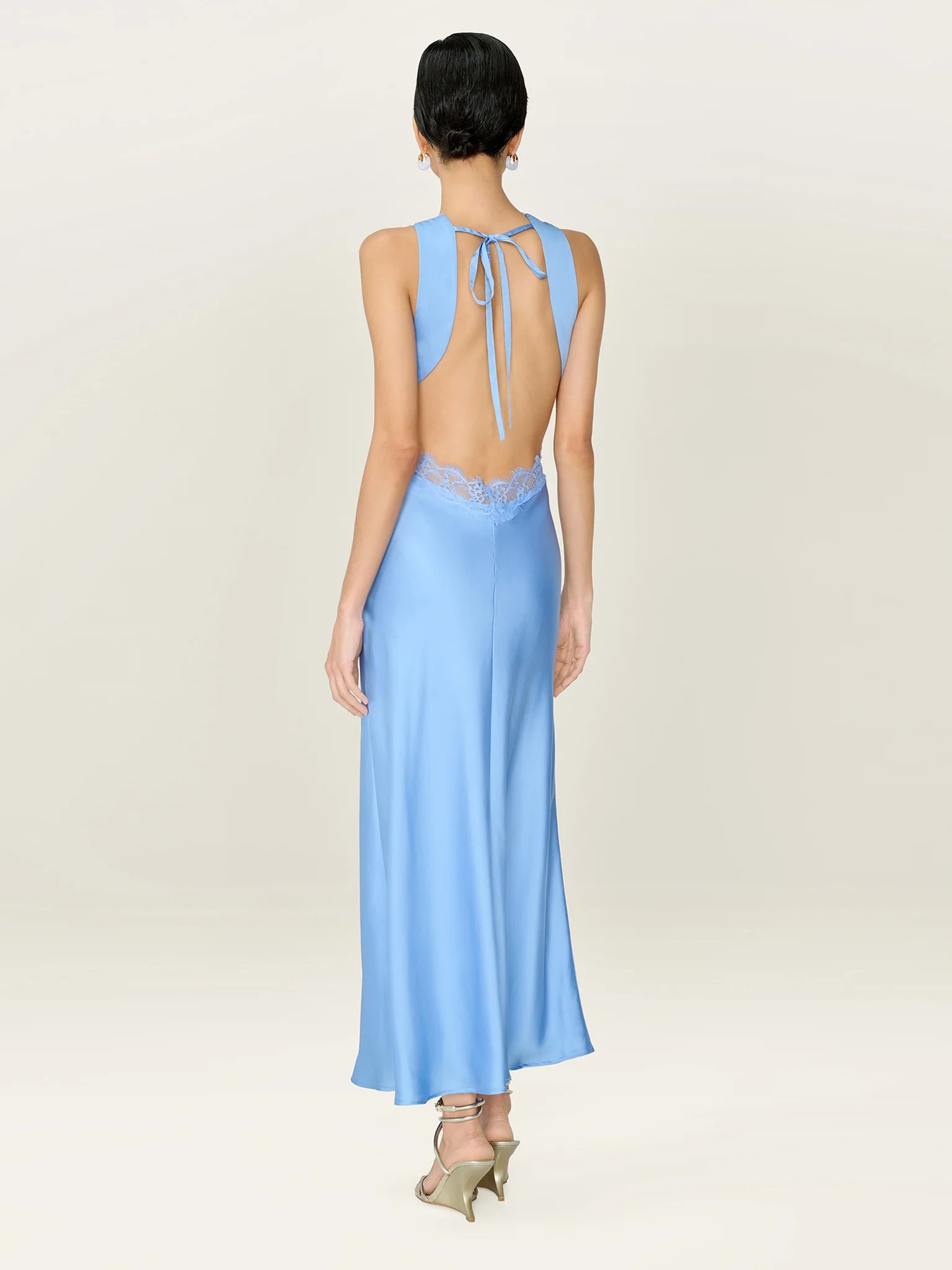 OMNES Aurelia Dress in Vista Blue - 4