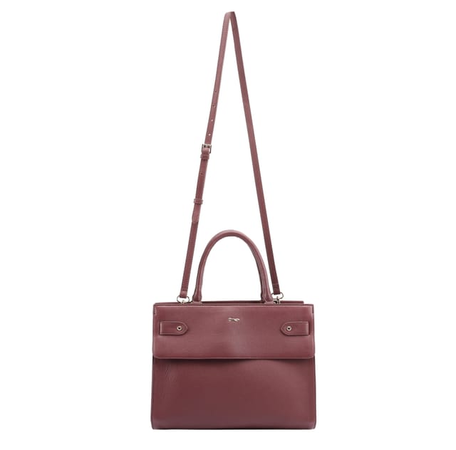 Paul Costelloe Paul Costelloe Women's Darby Leather Multi Way Bag in Purple - 2