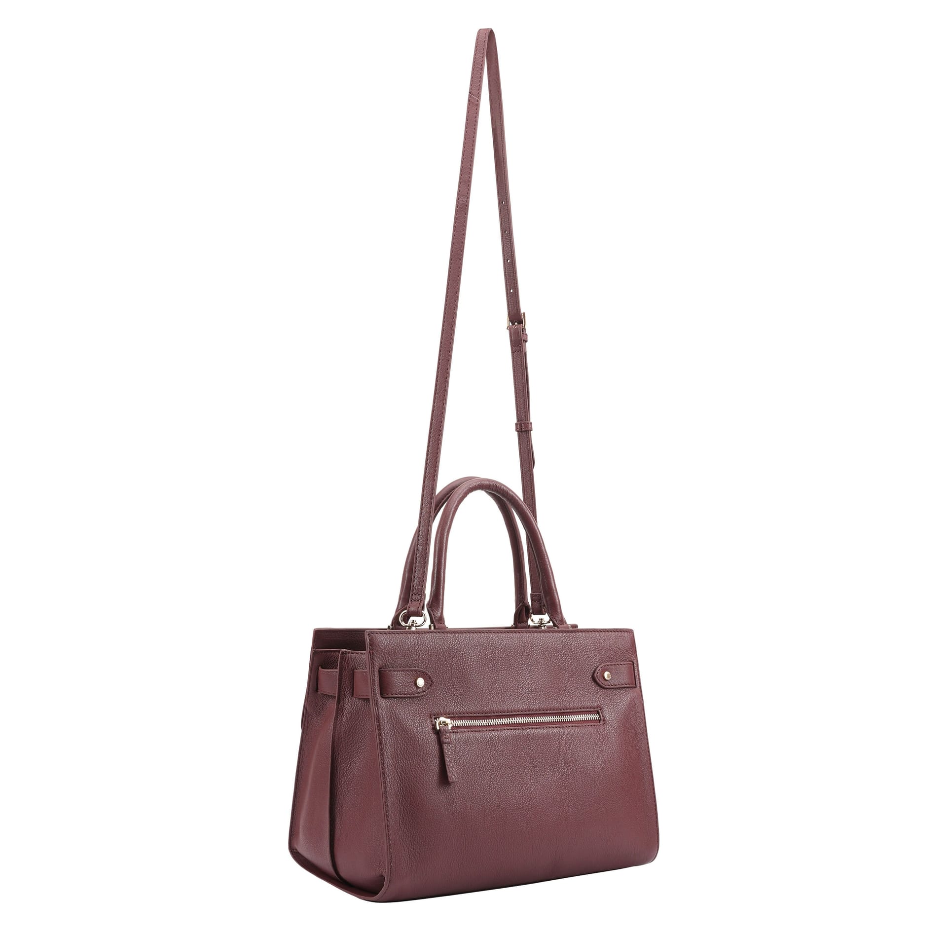 Paul Costelloe Paul Costelloe Women's Darby Leather Multi Way Bag in Purple - 4