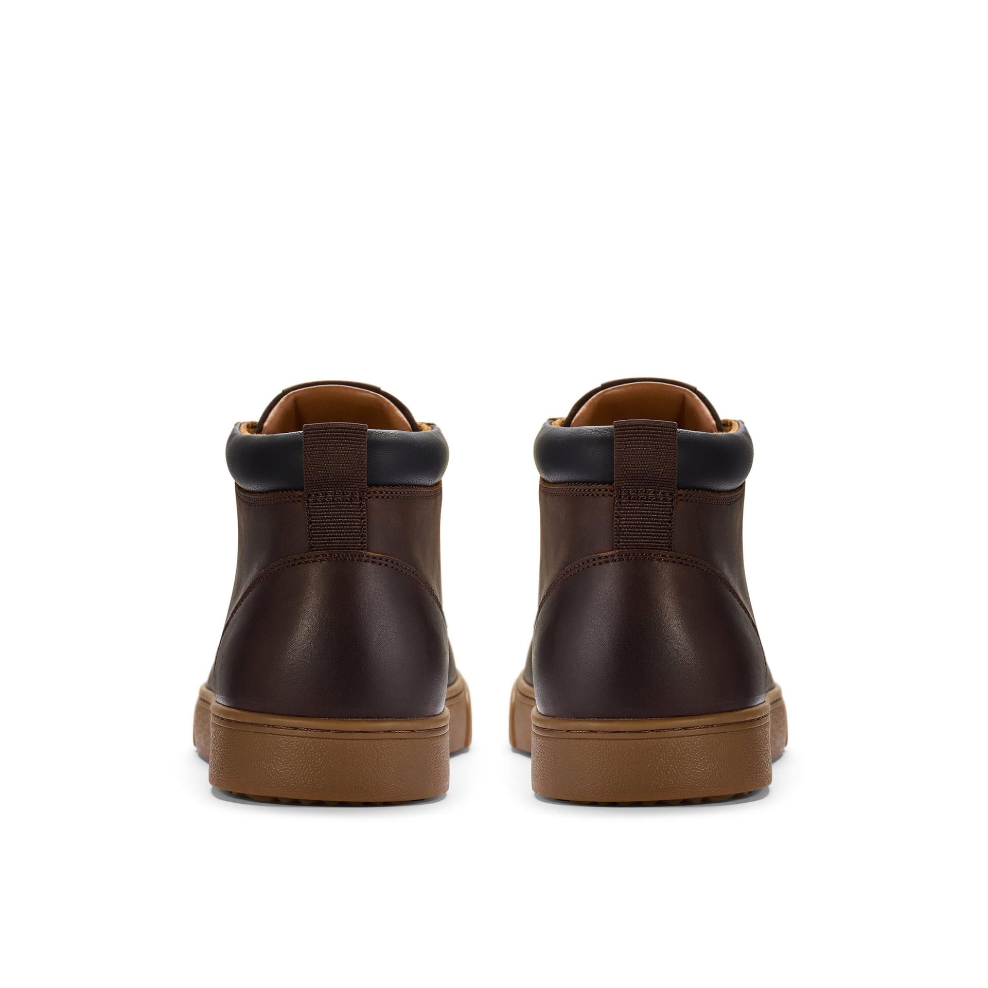 Clarks Clarks Men's Lockton Mid Tan Oily Leather Ankle Boots, Chukka Boots, Lace Up in Brown - 4