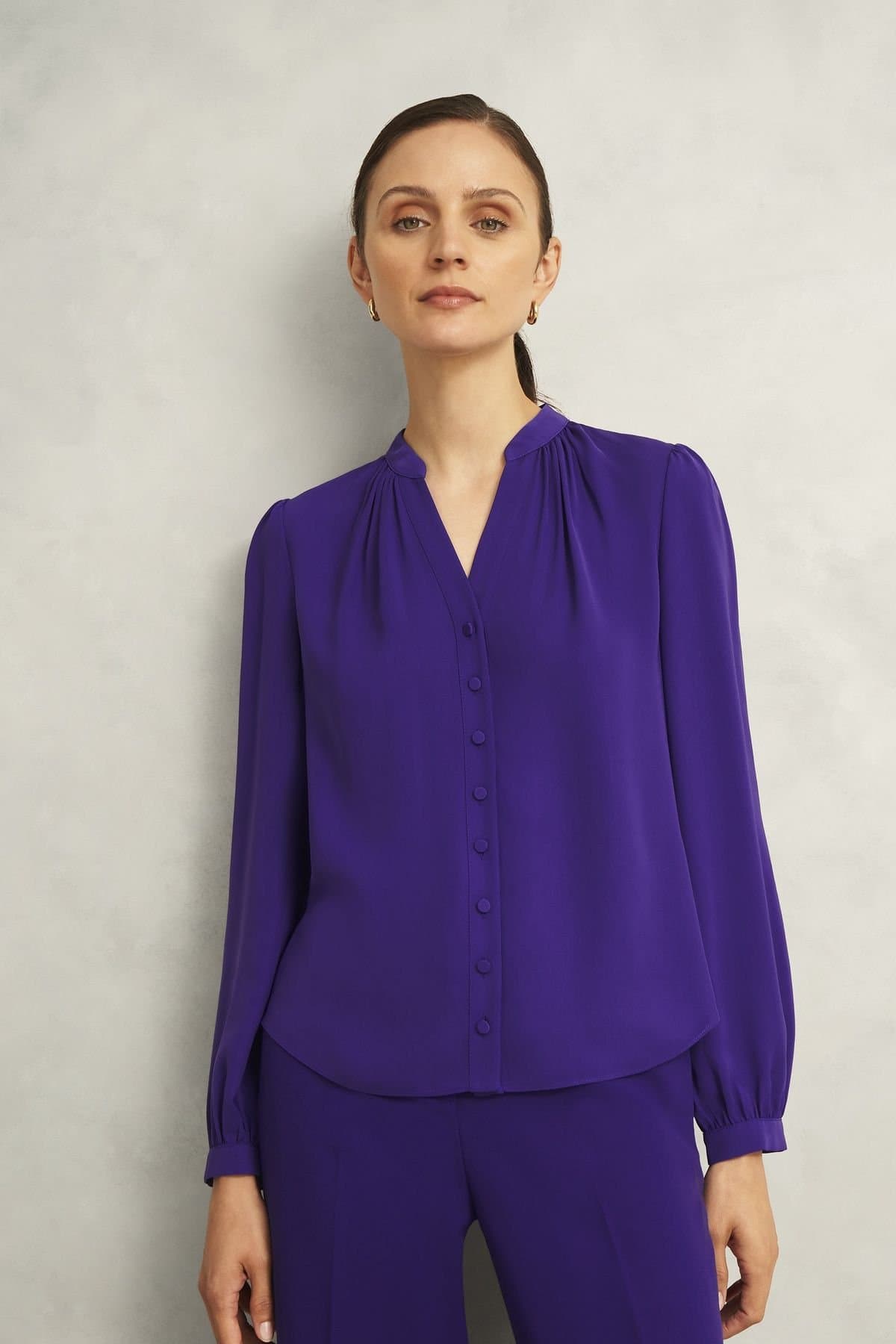 Hobbs London Hobbs London Violet Silk-like Blouse