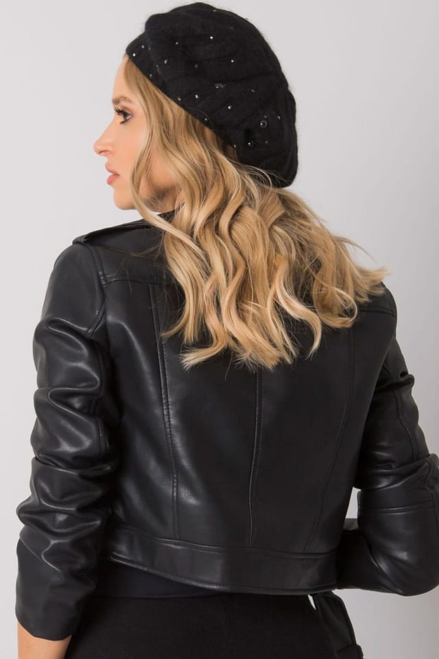 Love Lace Love Lace Women's Embroidered Beret Adjustable Strap Hfor Daily Wear in Black - 3