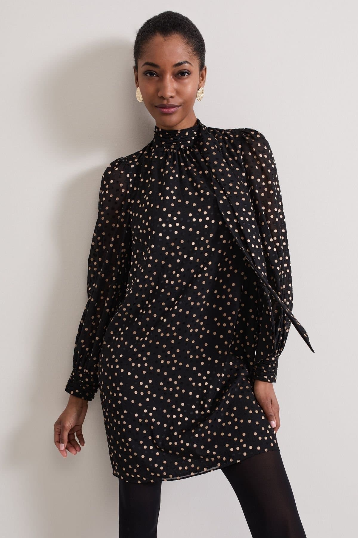Phase Eight Phase Eight Women's Mabel Swing Mini Dress in Black