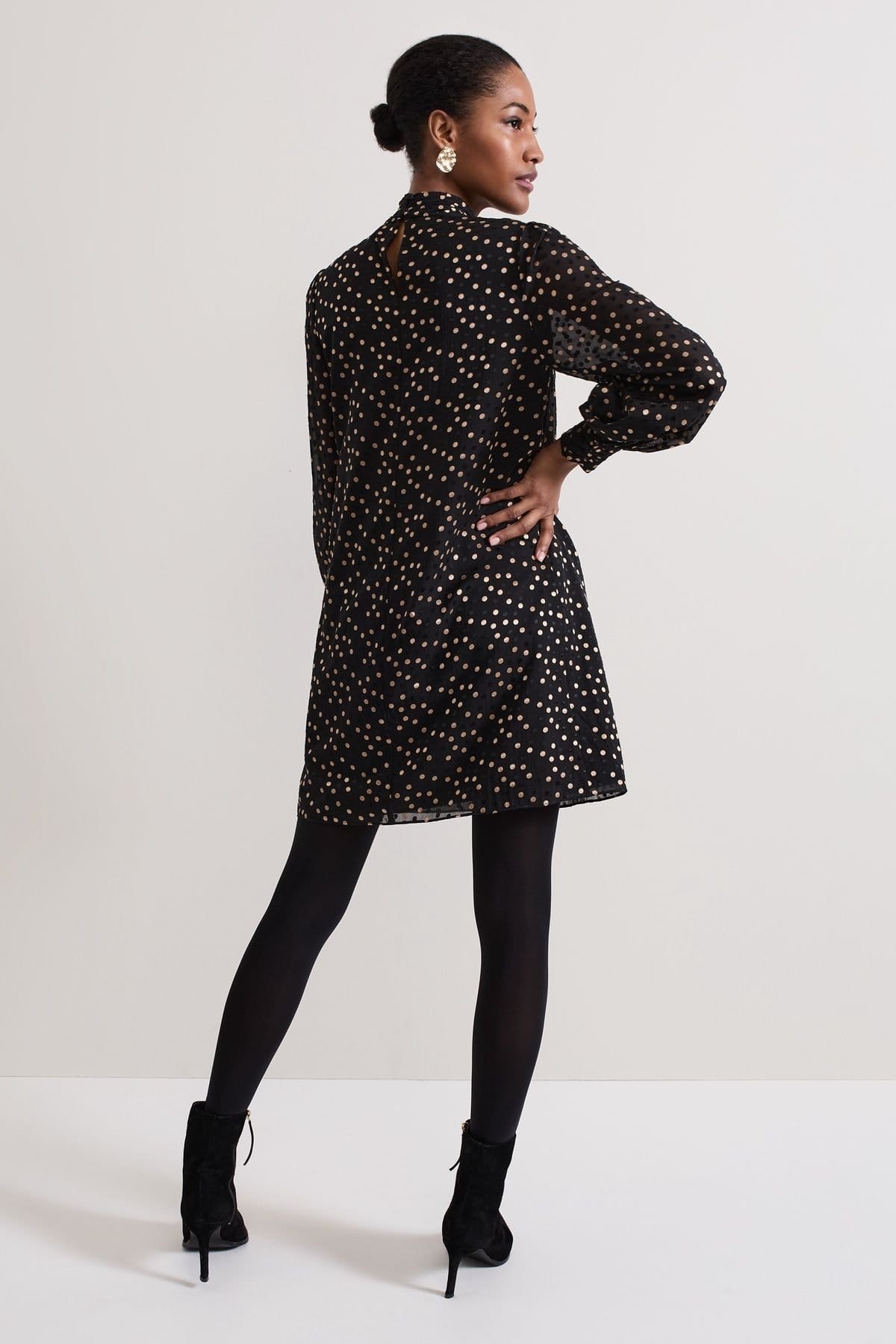 Phase Eight Phase Eight Women's Mabel Swing Mini Dress in Black - 4